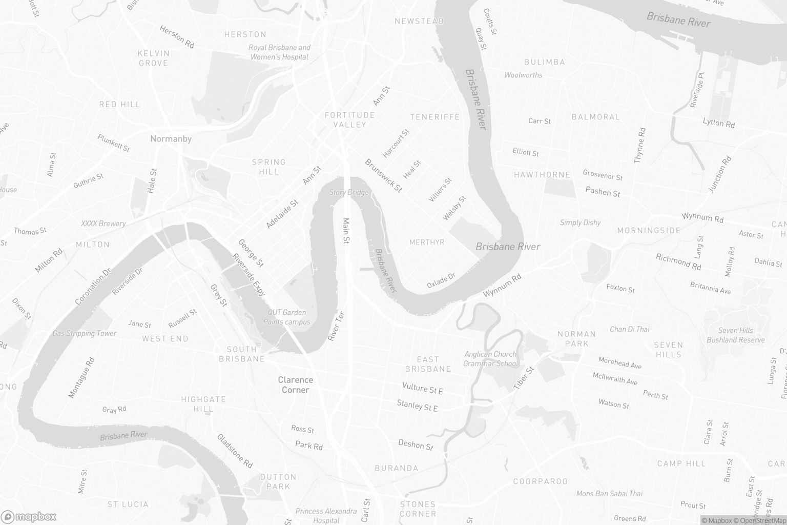 Map of Brisbane